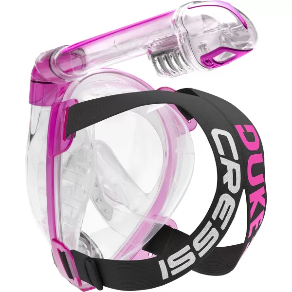 Cressi Adult Snorkeling Full-Face Snorkel Mask &amp; Adjustable Fins Kit - Wide Clear View, Anti-Fog System - Easy Breathing - Short Fins - Ideal for Traveling - Duke &amp; Bonete: designed in Italy