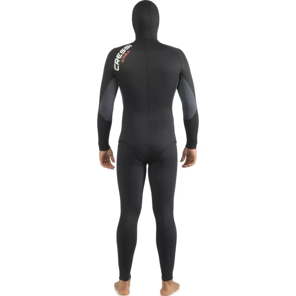 Cressi Apnea 2-pcs Freediving Spearfishing Wetsuit, Jacket &amp; Pants, Loading Chest Pad, Knee Protection, Anatomical Design - Apnea: Designed in Italy