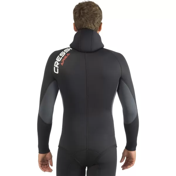 Cressi Apnea 2-pcs Freediving Spearfishing Wetsuit, Jacket &amp; Pants, Loading Chest Pad, Knee Protection, Anatomical Design - Apnea: Designed in Italy