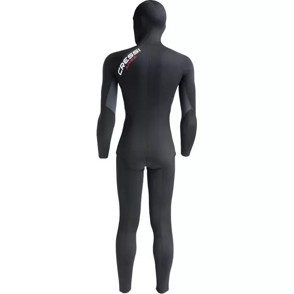 Cressi Apnea 2-pcs Freediving Spearfishing Wetsuit, Jacket &amp; Pants, Loading Chest Pad, Knee Protection, Anatomical Design - Apnea: Designed in Italy