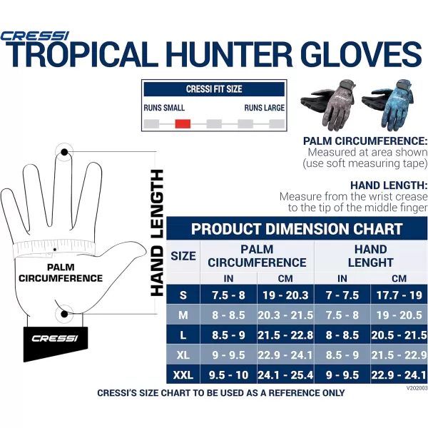Cressi Camouflage Patterned Spearfishing Gloves Made of Elastic Neoprene- get The Hunter Equipment