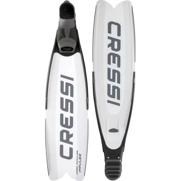 Cressi Gara Modular Impulse Fins for Freediving with Interchangeable Blades, Designed and Made in Italy