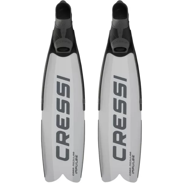 Cressi Gara Modular Impulse Fins for Freediving with Interchangeable Blades, Designed and Made in Italy
