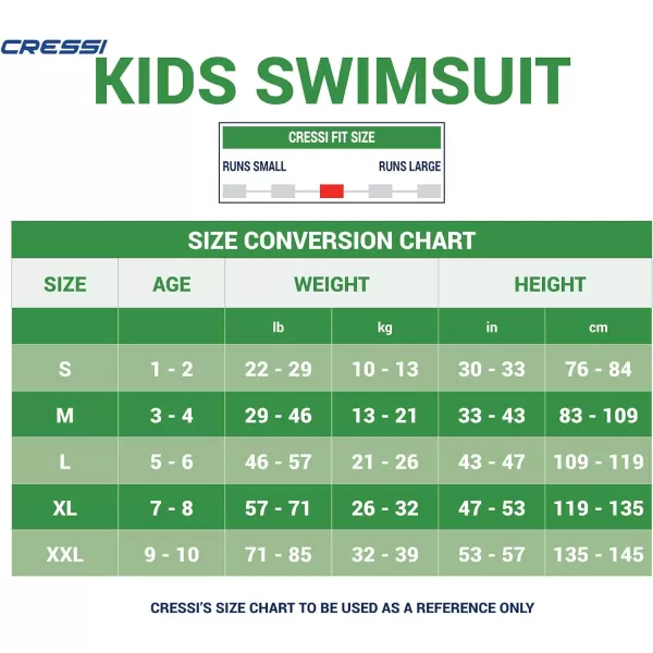 Cressi Kids Swimsuit in Neoprene 1.5mm for Boys and Girls 2 to 10 years old - Kids Swimsuit: designed in Italy