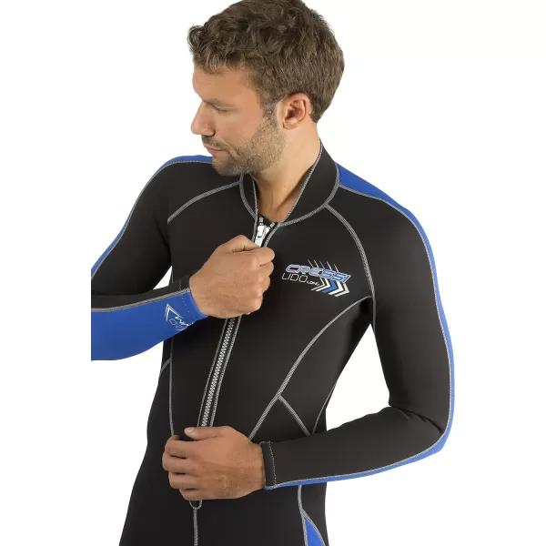 Cressi Men's Full Front Zip Wetsuit for Swimming, Snorkeling, Scuba Diving - Lido Long: Designed in Italy