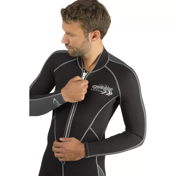 Cressi Men's Full Front Zip Wetsuit for Swimming, Snorkeling, Scuba Diving - Lido Long: Designed in Italy
