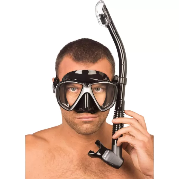 Cressi Perfect View Scuba Diving, Snorkeling Mask in Pure Comfortable Silicone - Available with Different Panoramic Lenses - Liberty: designed in Italy