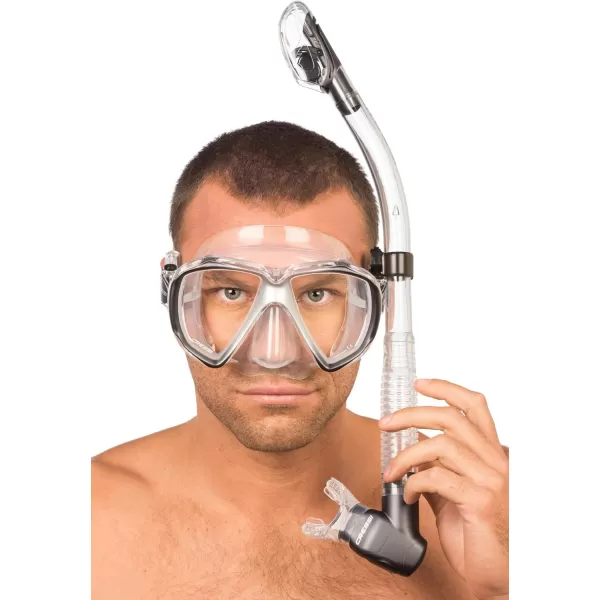 Cressi Perfect View Scuba Diving, Snorkeling Mask in Pure Comfortable Silicone - Available with Different Panoramic Lenses - Liberty: designed in Italy