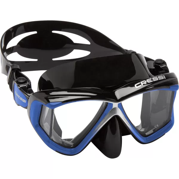 Cressi Perfect View Scuba Diving, Snorkeling Mask in Pure Comfortable Silicone - Available with Different Panoramic Lenses - Liberty: designed in Italy