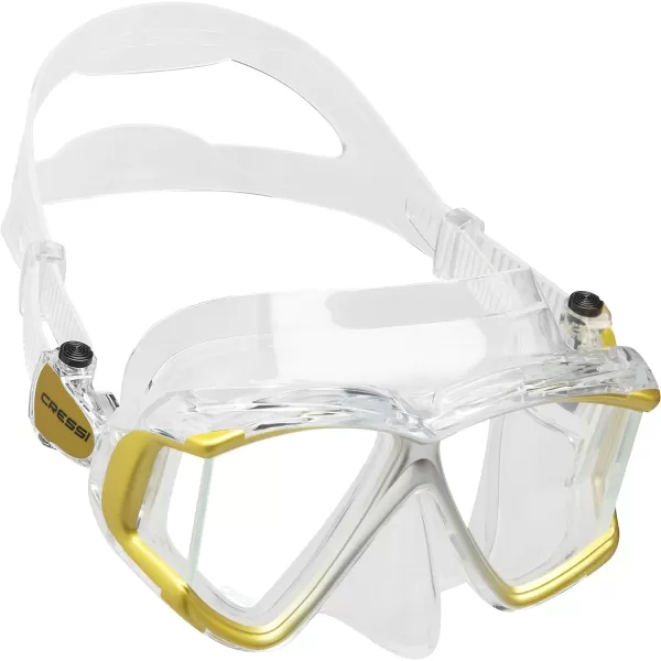 Cressi Perfect View Scuba Diving, Snorkeling Mask in Pure Comfortable Silicone - Available with Different Panoramic Lenses - Liberty: designed in Italy
