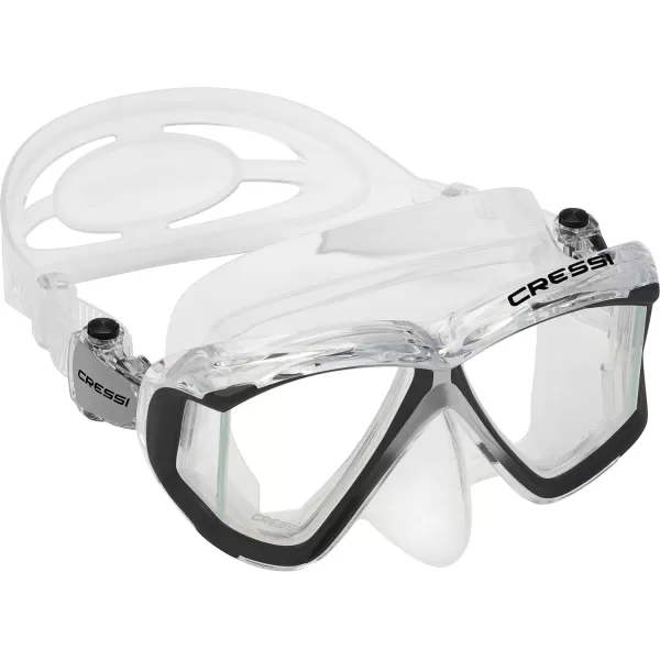 Cressi Perfect View Scuba Diving, Snorkeling Mask in Pure Comfortable Silicone - Available with Different Panoramic Lenses - Liberty: designed in Italy