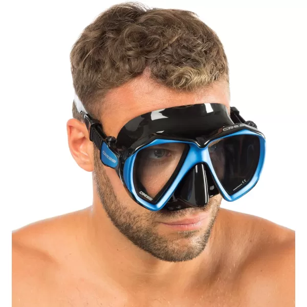 Cressi Perfect View Scuba Diving, Snorkeling Mask in Pure Comfortable Silicone - Available with Different Panoramic Lenses - Liberty: designed in Italy