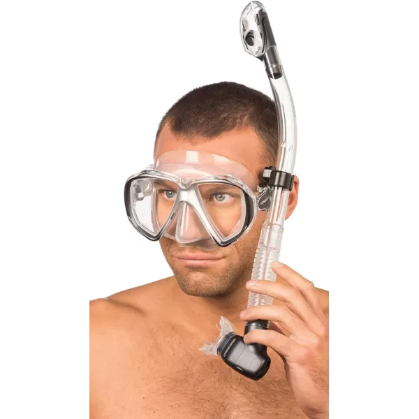 Cressi Perfect View Scuba Diving, Snorkeling Mask in Pure Comfortable Silicone - Available with Different Panoramic Lenses - Liberty: designed in Italy