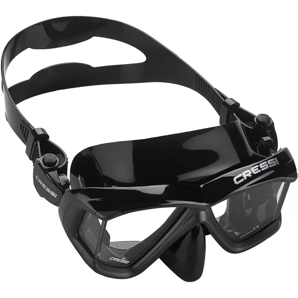 Cressi Perfect View Scuba Diving, Snorkeling Mask in Pure Comfortable Silicone - Available with Different Panoramic Lenses - Liberty: designed in Italy