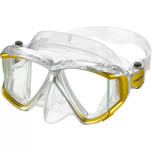 Cressi Perfect View Scuba Diving, Snorkeling Mask in Pure Comfortable Silicone - Available with Different Panoramic Lenses - Liberty: designed in Italy