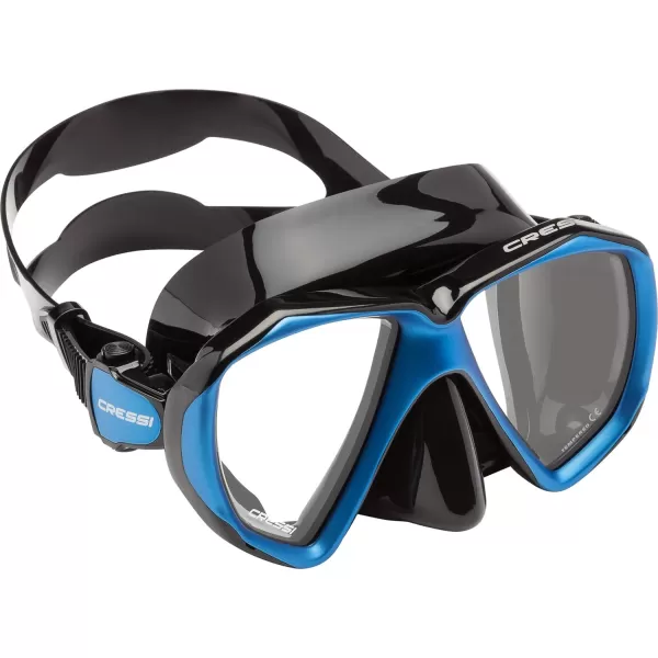 Cressi Perfect View Scuba Diving, Snorkeling Mask in Pure Comfortable Silicone - Available with Different Panoramic Lenses - Liberty: designed in Italy