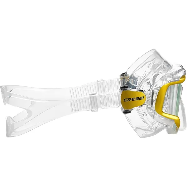 Cressi Perfect View Scuba Diving, Snorkeling Mask in Pure Comfortable Silicone - Available with Different Panoramic Lenses - Liberty: designed in Italy