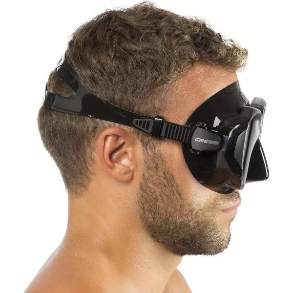 Cressi Perfect View Scuba Diving, Snorkeling Mask in Pure Comfortable Silicone - Available with Different Panoramic Lenses - Liberty: designed in Italy