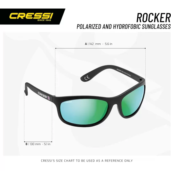 Cressi Rocker Floating, Adult Sport Buoyant Sunglasses, Polarized Lenses, Protective Case - Best for Beach Activities