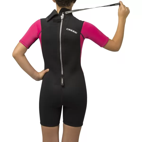 Cressi Shorty Junior Wetsuit for Snorkeling, Surfing, Paddleboarding - for Kids age 2 to 13 Years Old | Made of Double-Lined 3mm Neoprene, Ideal for Medium Cold Water | Med X Junior: designed in Italy