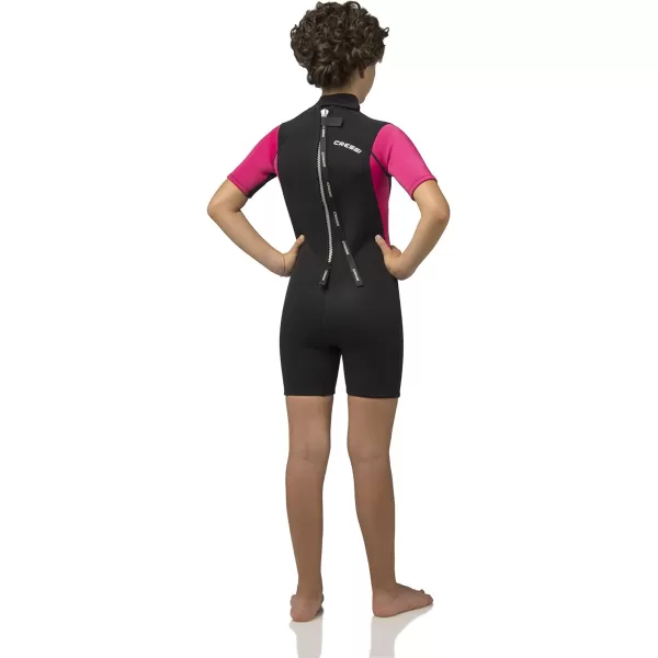 Cressi Shorty Junior Wetsuit for Snorkeling, Surfing, Paddleboarding - for Kids age 2 to 13 Years Old | Made of Double-Lined 3mm Neoprene, Ideal for Medium Cold Water | Med X Junior: designed in Italy