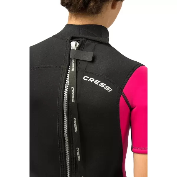 Cressi Shorty Junior Wetsuit for Snorkeling, Surfing, Paddleboarding - for Kids age 2 to 13 Years Old | Made of Double-Lined 3mm Neoprene, Ideal for Medium Cold Water | Med X Junior: designed in Italy