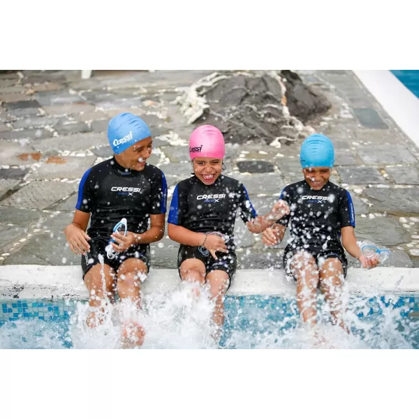 Cressi Shorty Junior Wetsuit for Snorkeling, Surfing, Paddleboarding - for Kids age 2 to 13 Years Old | Made of Double-Lined 3mm Neoprene, Ideal for Medium Cold Water | Med X Junior: designed in Italy