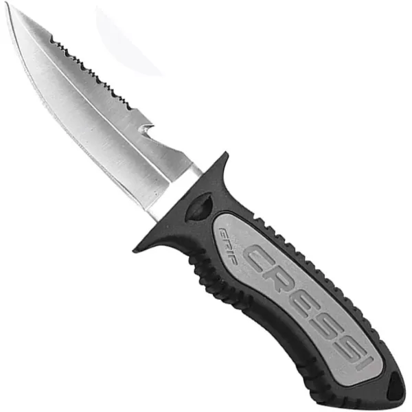 Cressi Versatile Diving Knife for Scuba, Snorkeling, Spearfishing | The Grip