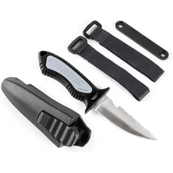 Cressi Versatile Diving Knife for Scuba, Snorkeling, Spearfishing | The Grip