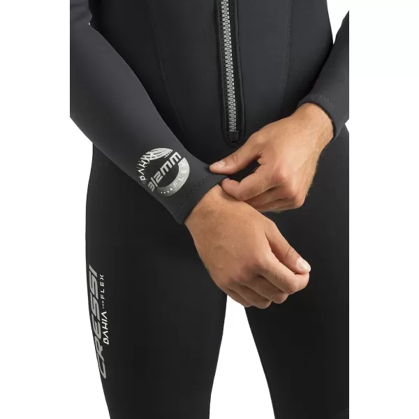 Men's Front-Zip Full Wetsuit for Water Activities - Bahia Flex: Designed in Italy by Cressi