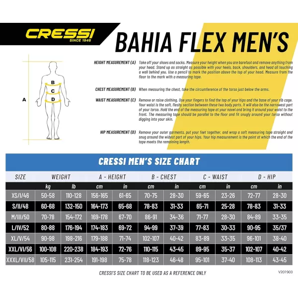 Men's Front-Zip Full Wetsuit for Water Activities - Bahia Flex: Designed in Italy by Cressi