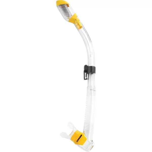 Cressi Adult Diving Dry Snorkel with Splash Guard and Top Valve - Supernova Dry: Designed in Italy