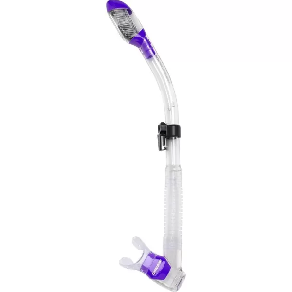 Cressi Adult Diving Dry Snorkel with Splash Guard and Top Valve - Supernova Dry: Designed in Italy