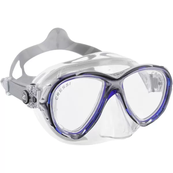 Cressi Adult High-End Scuba Diving Mask, Made in the Revolutionary Crystal Silicone - Big Eyes Evolution Crystal: Made in Italy