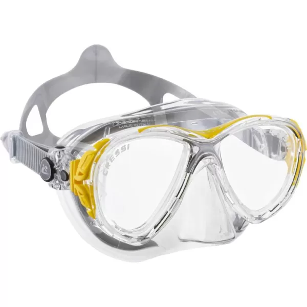 Cressi Adult High-End Scuba Diving Mask, Made in the Revolutionary Crystal Silicone - Big Eyes Evolution Crystal: Made in Italy