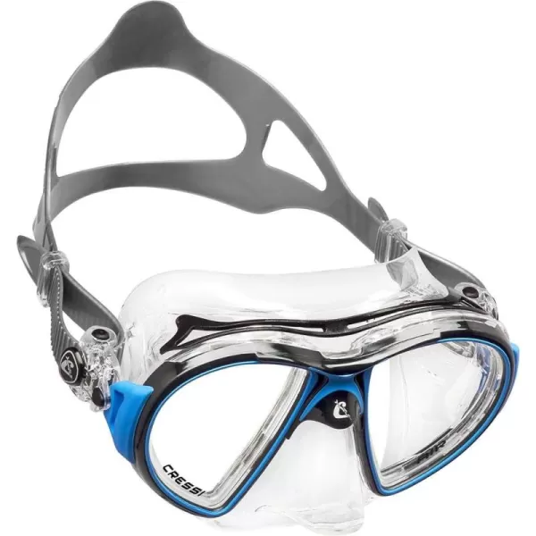 Cressi Adult High-End Scuba Diving Mask, Made in the Revolutionary Crystal Silicone - Big Eyes Evolution Crystal: Made in Italy