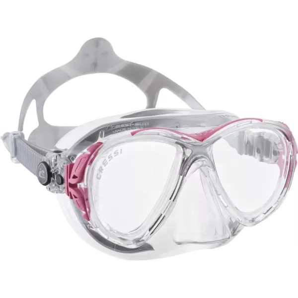 Cressi Adult High-End Scuba Diving Mask, Made in the Revolutionary Crystal Silicone - Big Eyes Evolution Crystal: Made in Italy