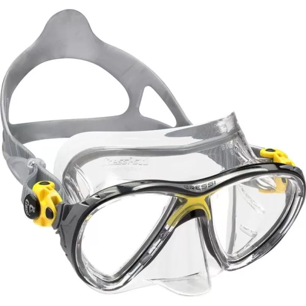 Cressi Adult High-End Scuba Diving Mask, Made in the Revolutionary Crystal Silicone - Big Eyes Evolution Crystal: Made in Italy