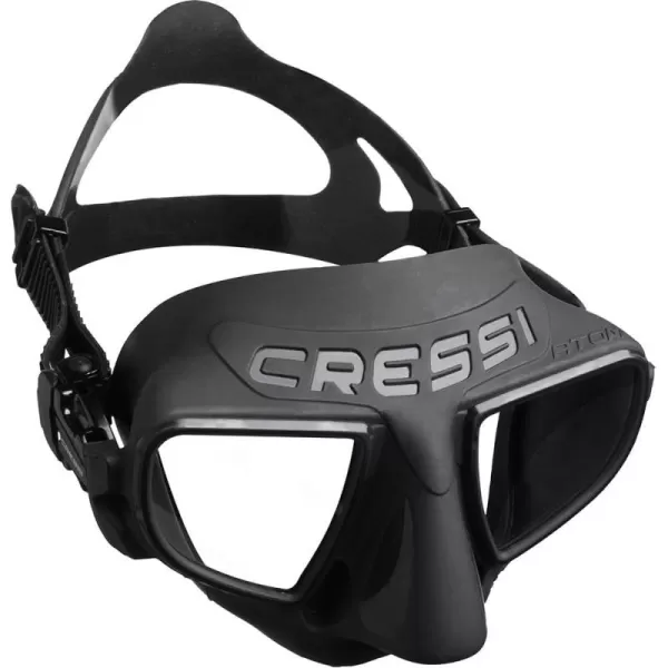 Cressi Frameless Freediving Mask with Reduced Internal Volume and Ergonomic Nose Shape - Atom: Made in Italy