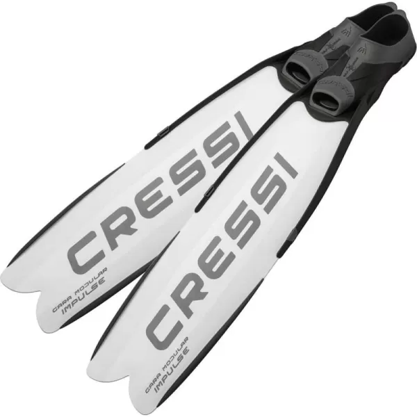 Cressi Gara Modular Impulse Fins for Freediving with Interchangeable Blades, Designed and Made in Italy