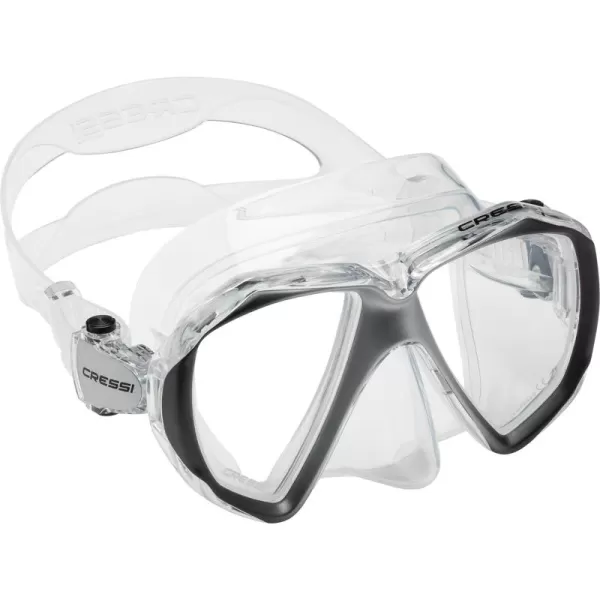 Cressi Perfect View Scuba Diving, Snorkeling Mask in Pure Comfortable Silicone - Available with Different Panoramic Lenses - Liberty: designed in Italy