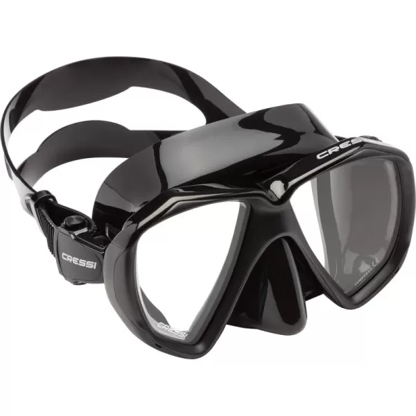 Cressi Perfect View Scuba Diving, Snorkeling Mask in Pure Comfortable Silicone - Available with Different Panoramic Lenses - Liberty: designed in Italy