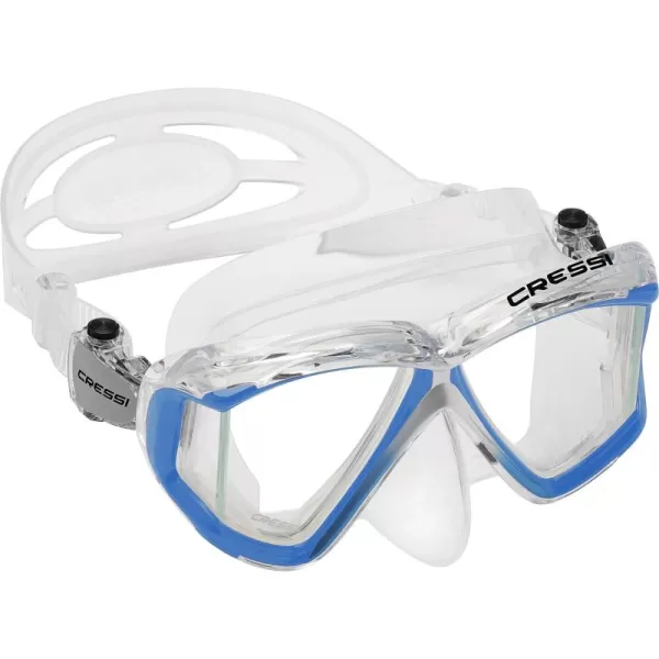 Cressi Perfect View Scuba Diving, Snorkeling Mask in Pure Comfortable Silicone - Available with Different Panoramic Lenses - Liberty: designed in Italy