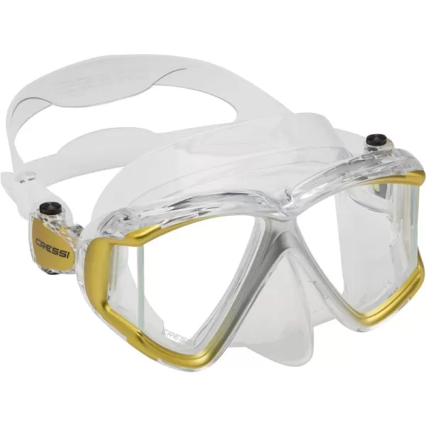 Cressi Perfect View Scuba Diving, Snorkeling Mask in Pure Comfortable Silicone - Available with Different Panoramic Lenses - Liberty: designed in Italy