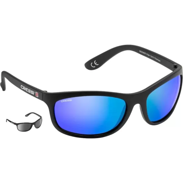 Cressi Rocker Floating, Adult Sport Buoyant Sunglasses, Polarized Lenses, Protective Case - Best for Beach Activities