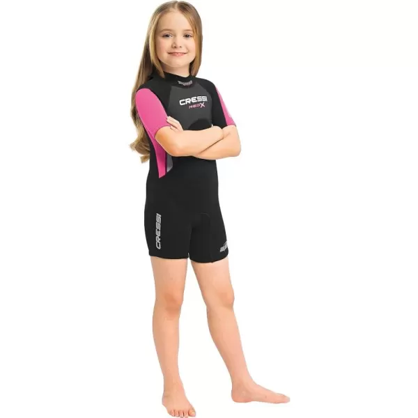 Cressi Shorty Junior Wetsuit for Snorkeling, Surfing, Paddleboarding - for Kids age 2 to 13 Years Old | Made of Double-Lined 3mm Neoprene, Ideal for Medium Cold Water | Med X Junior: designed in Italy