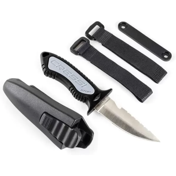 Cressi Versatile Diving Knife for Scuba, Snorkeling, Spearfishing | The Grip