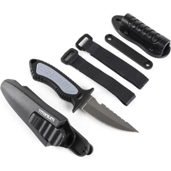 Cressi Versatile Diving Knife for Scuba, Snorkeling, Spearfishing | The Grip