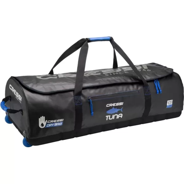 High-Capacity Wheeled Bag - Water Resistant - 120 Liters Capacity - Ideal for Scuba Diving and Water Sports Equipment - Tuna: Designed in Italy