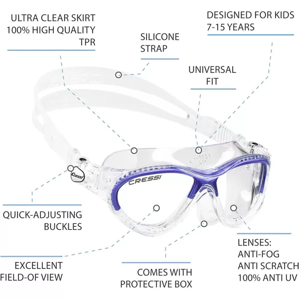 Adult Comfortable Swim Mask Ideal for The Pool and for The sea | Cobra Made in Italy
